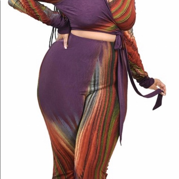 Purple plus jumpsuit - Picture 4 of 5